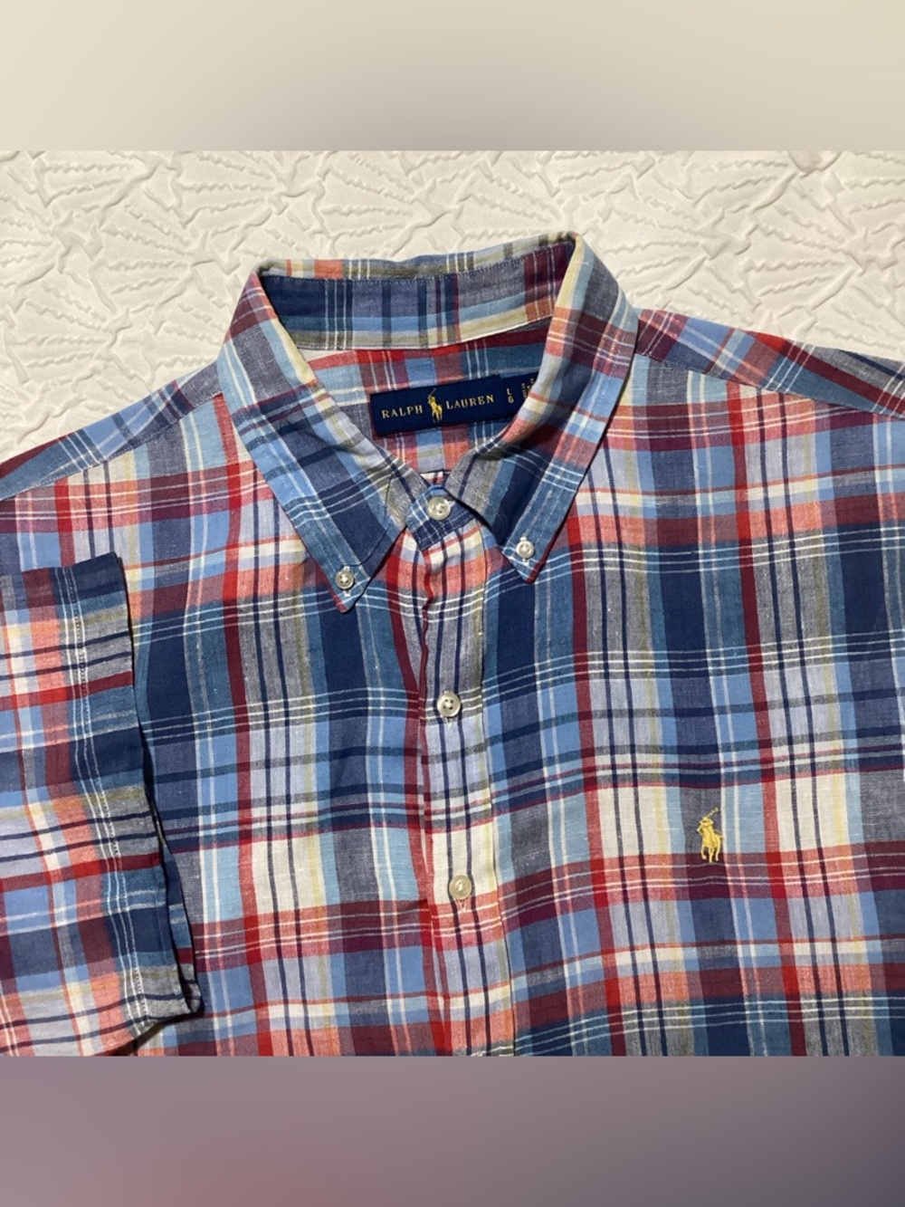 Ralph Lauren Plaid Linen Shirt